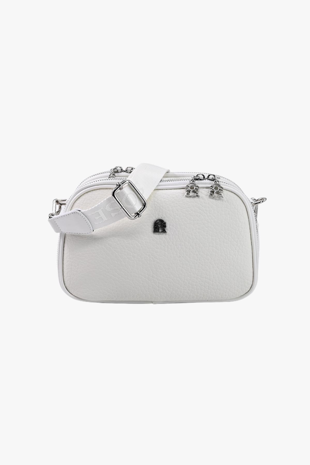 Sosela 67-7158 Kadın Beyaz Çapraz Askılı Çanta