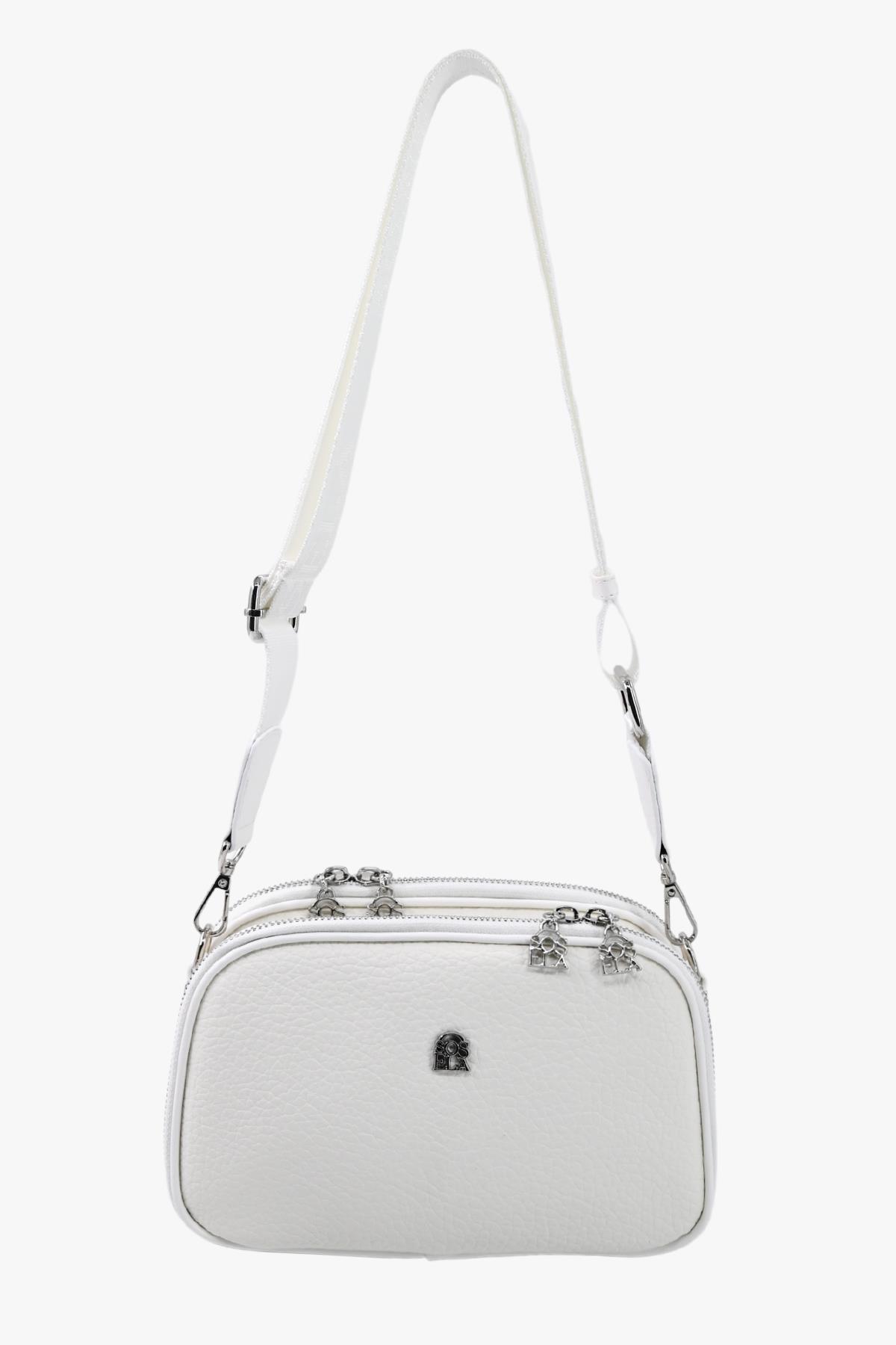 Sosela 67-7158 Kadın Beyaz Çapraz Askılı Çanta