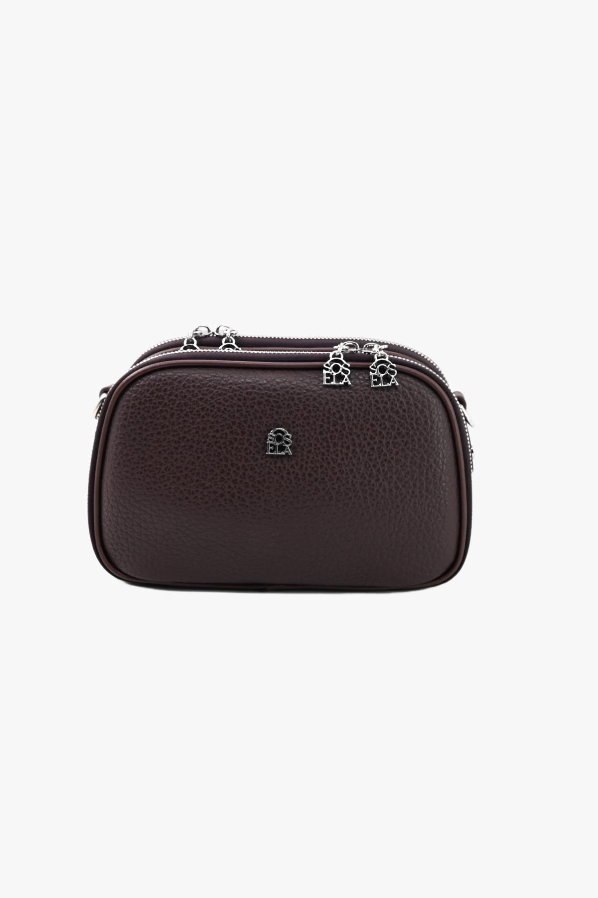 Sosela 67-7158 Kadın Kahverengi Çapraz Askılı Çanta