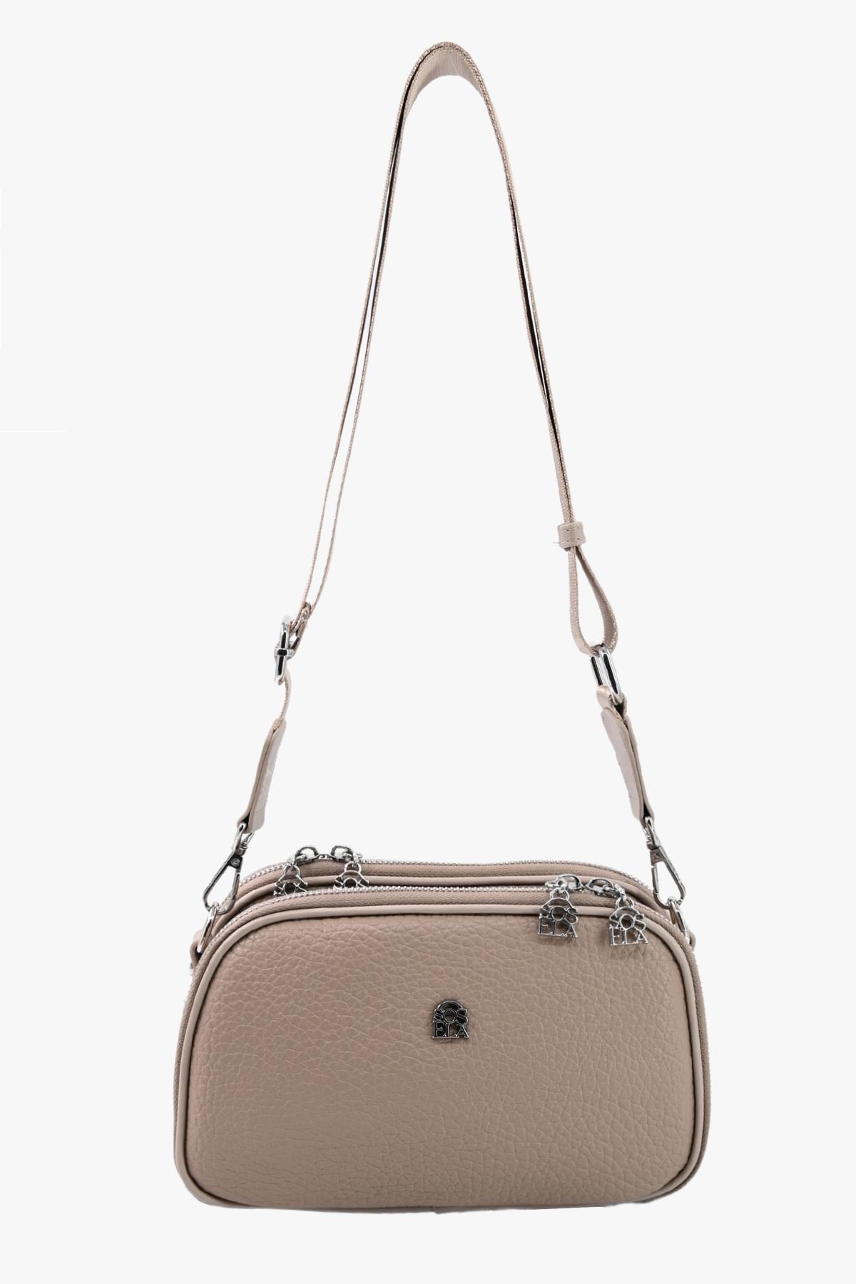 Sosela 67-7158 Kadın Kum Çapraz Askılı Çanta