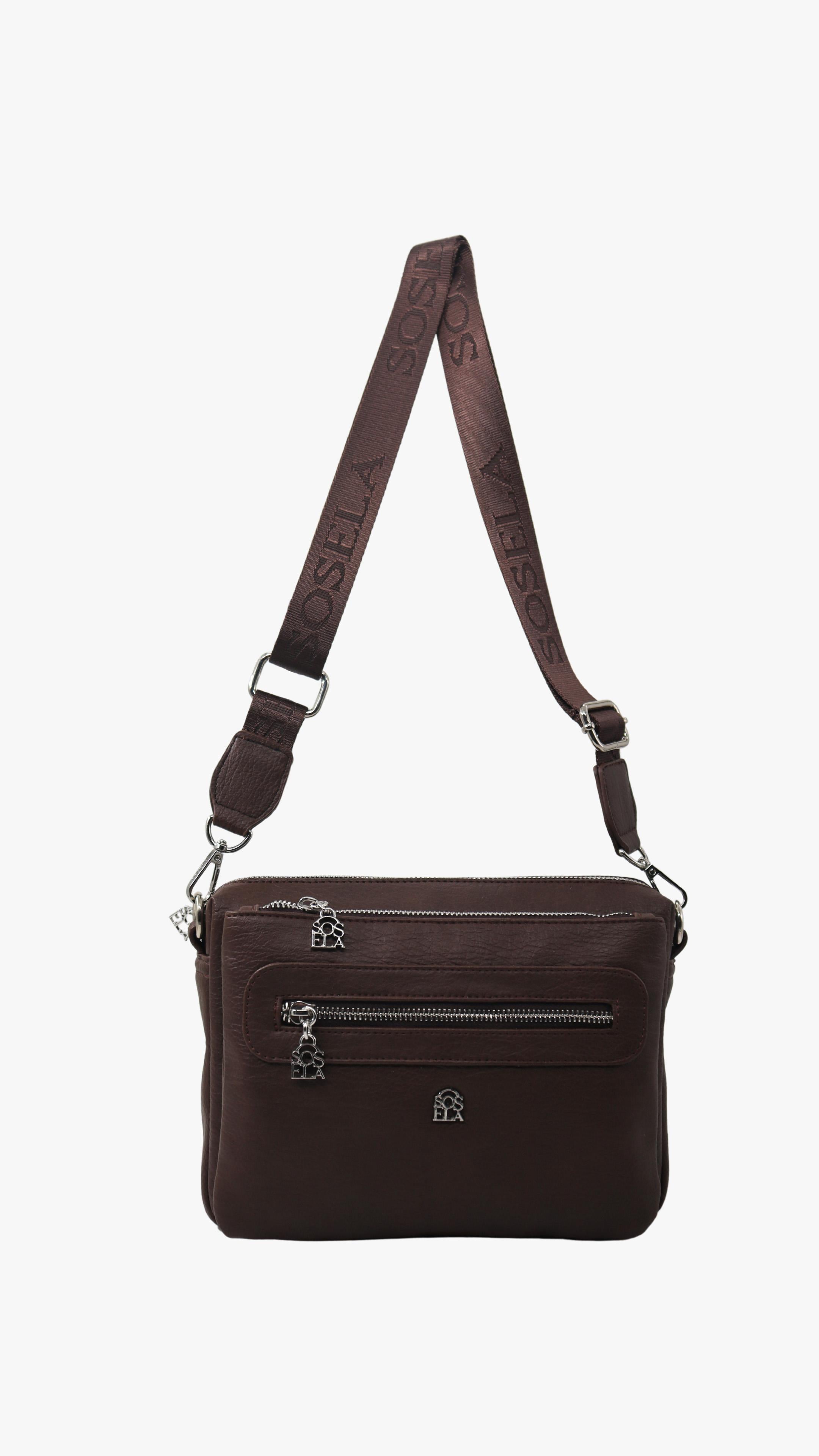 SOSELA 67-7175 Kadın Kahve Çarpraz Askılı Çanta