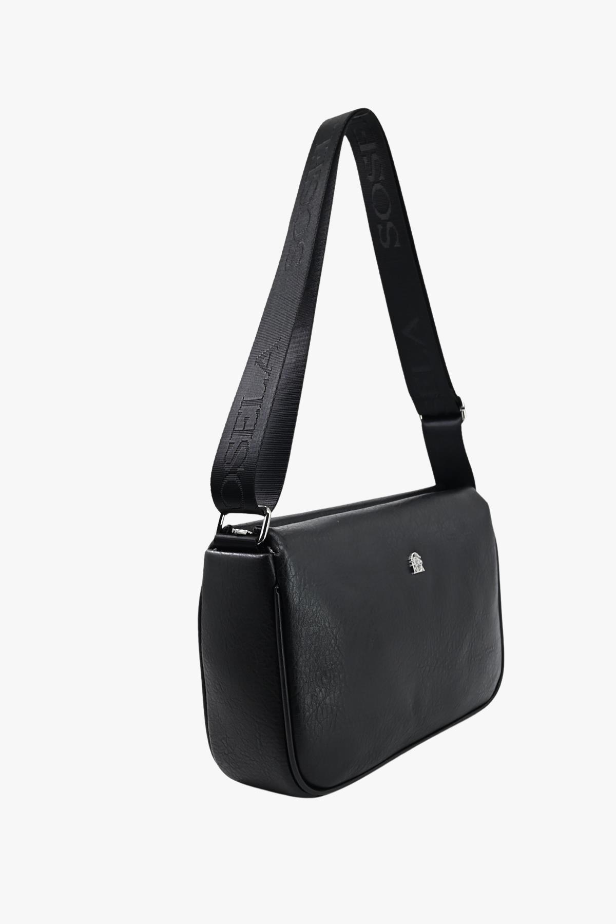 SOSELA 67-7185 Kadın Siyah Çarpraz Askılı Çanta