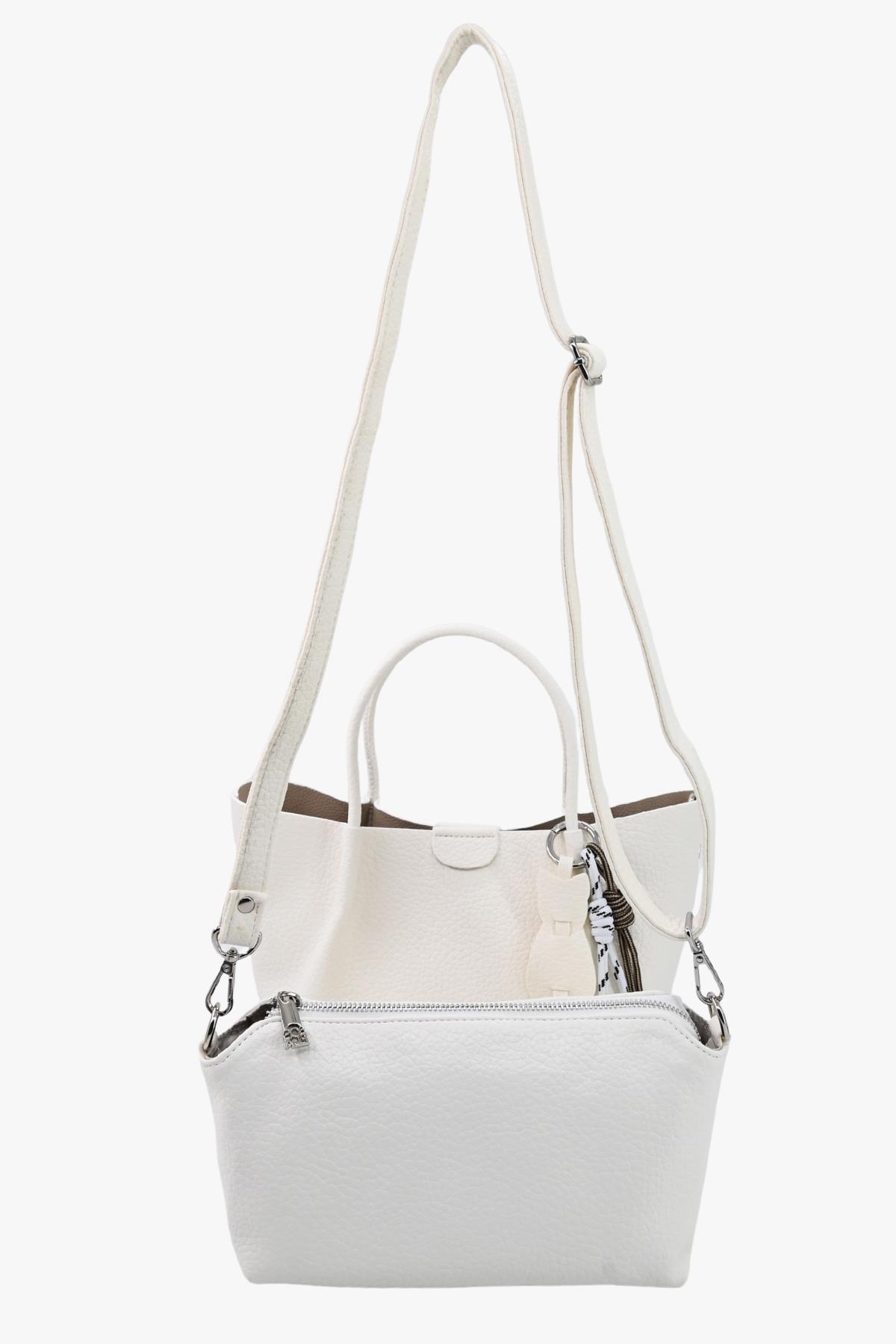 Sosela 67-8122 Kadın Beyaz Omuz Ve Kol Çanta