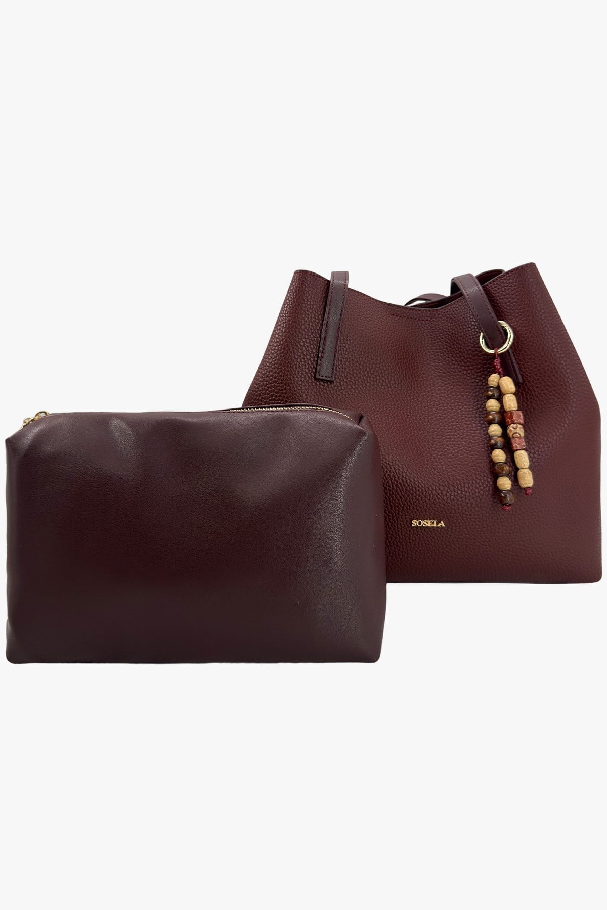 SOSELA 67-8146 Kadın Bordo Omuz Ve Kol Çanta