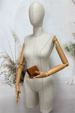 SOSELA 23-1046 Greyzi Camel Deri Cüzdan