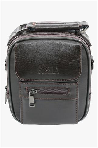 Sosela 45-3020 Kahverengi Büyük Boy Erkek El Çantası