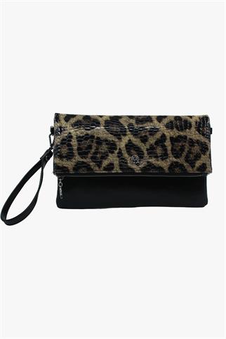 SOSELA 67-6010 Kadın Leopar Portföy Çanta