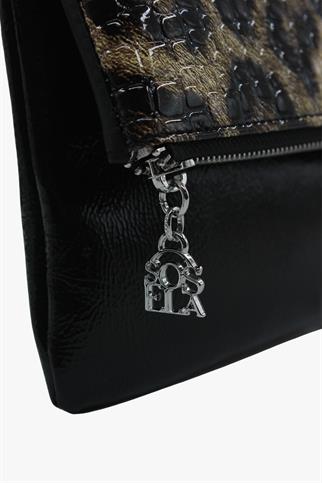 SOSELA 67-6010 Kadın Leopar Portföy Çanta