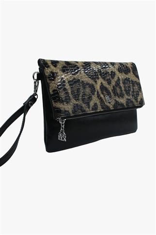 SOSELA 67-6010 Kadın Leopar Portföy Çanta