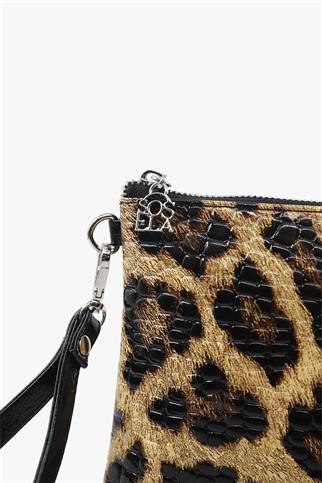 SOSELA 67-6019 Kadın Leopar Portföy Çanta