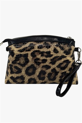 SOSELA 67-6023 Kadın Leopar Portföy Çanta