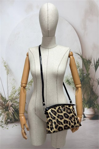 SOSELA 67-6023 Kadın Leopar Portföy Çanta
