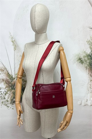 SOSELA 67-7081 Kadın Bordo Çapraz Askılı Çanta