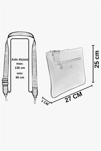 SOSELA 67-7149 Kadın Siyah Çarpraz Askılı Çanta