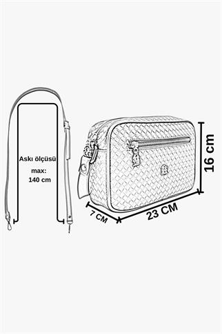 SOSELA 67-7154 Kadın Siyah Çapraz Askılı Çanta