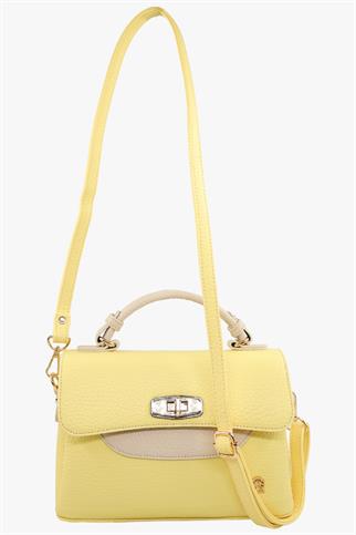 SOSELA 67-7155 Kadın Sarı Çapraz Askılı Çanta