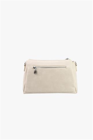 Sosela 67-7166 Kadın Bej Çapraz Askılı Çanta