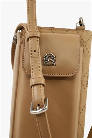 SOSELA 67-7171 Kadın Kumaş Kum Çarpraz Askılı Çanta