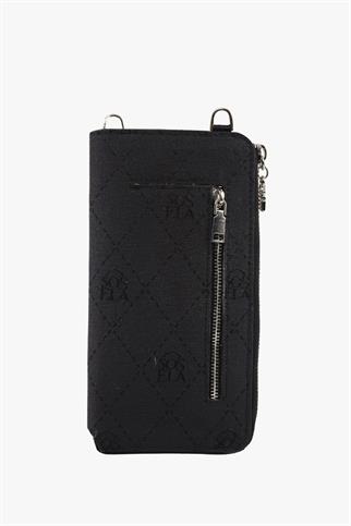 SOSELA 67-7171 Kadın Kumaş Siyah Çarpraz Askılı Çanta