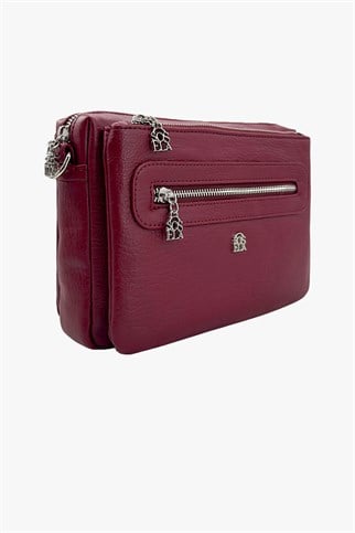 SOSELA 67-7175 Kadın Bordo Çapraz Askılı Çanta