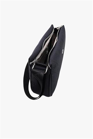 SOSELA 67-7185 Kadın Kumaş-Siyah Çarpraz Askılı Çanta