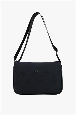 SOSELA 67-7185 Kadın Kumaş-Siyah Çarpraz Askılı Çanta
