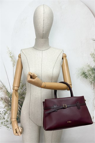 SOSELA 67-8145 Kadın Bordo Omuz Ve Kol Çanta