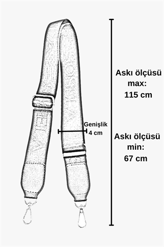 Sosela 99-90005 Taba 4 cm Kolon Gold Askı Çanta Aksesuarı