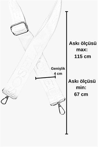 Sosela 99-90006 Beyaz 4 cm Kolon Nikel Askı Çanta Aksesuarı