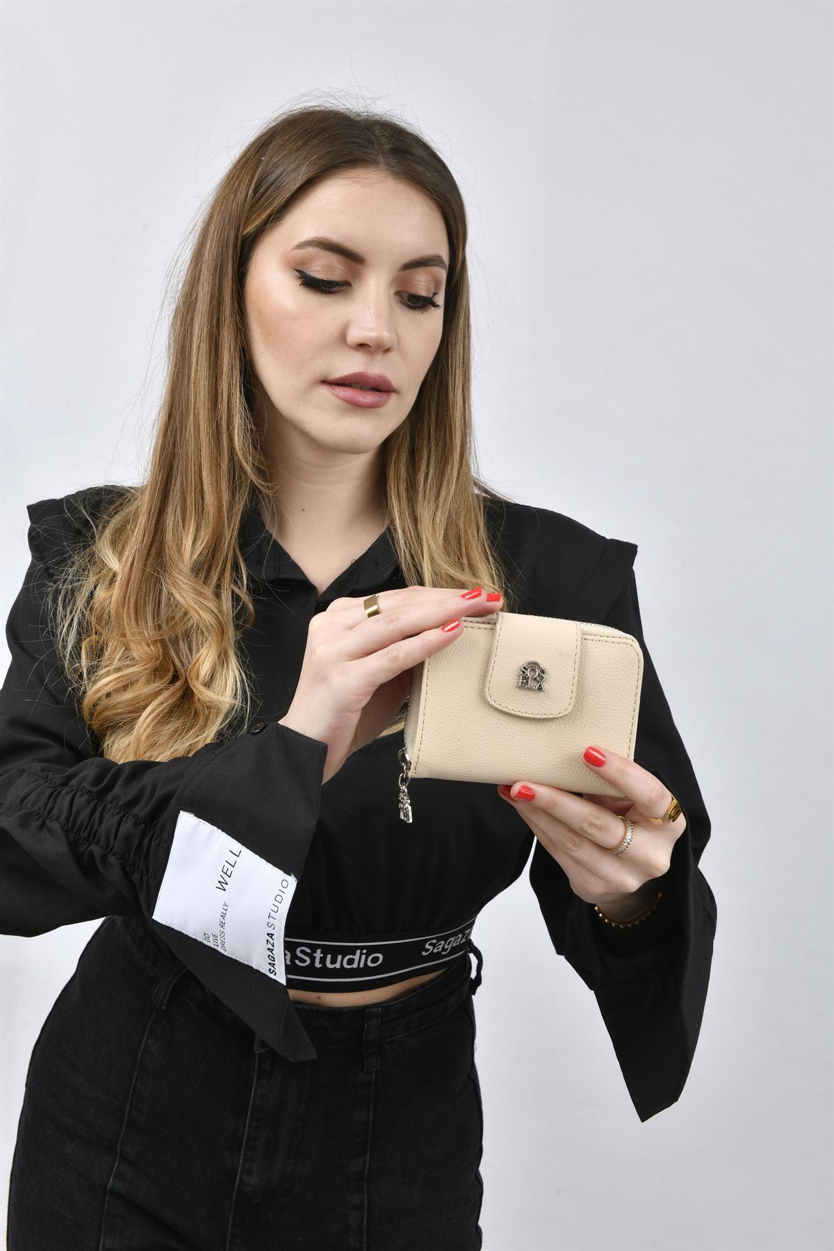 Anastasia Kadın Cüzdan 56-4028 BEJ