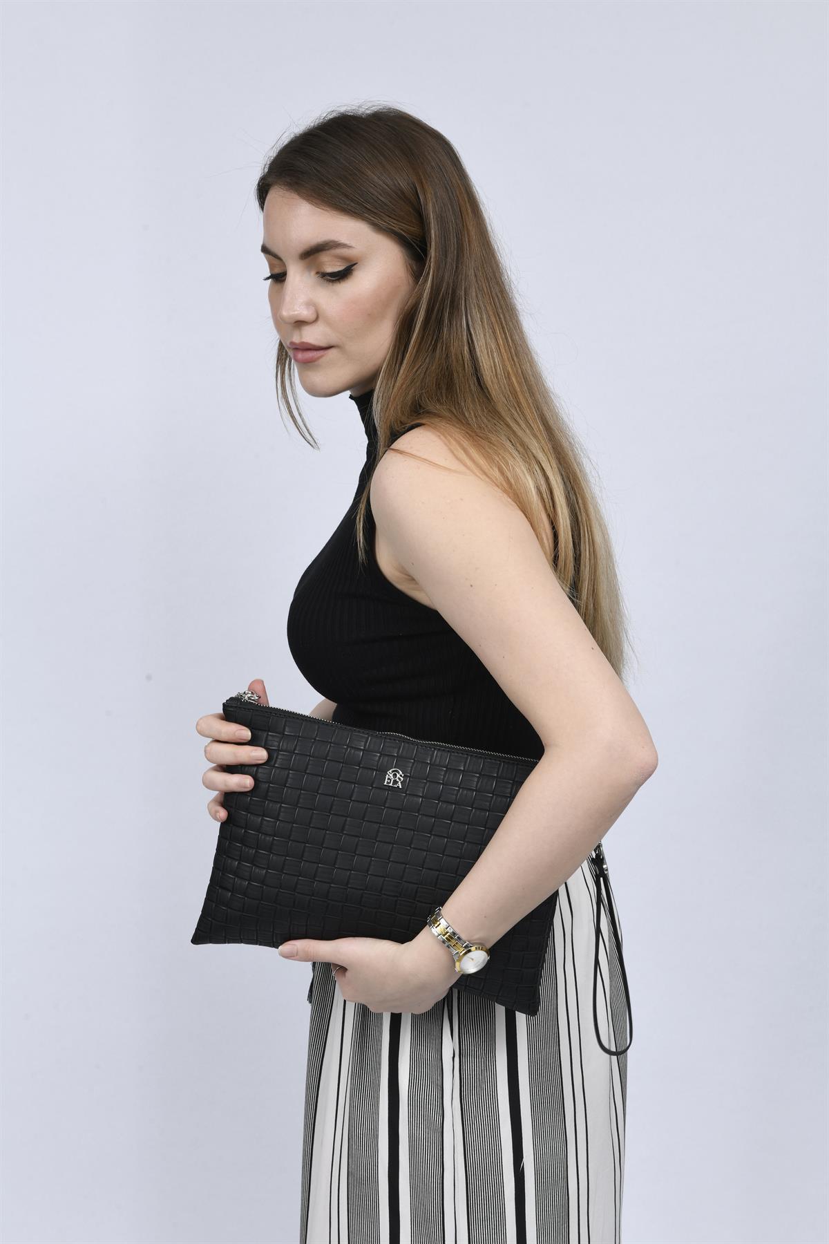 Belly Kadın Portföy Çanta 67-6013 SIYAH