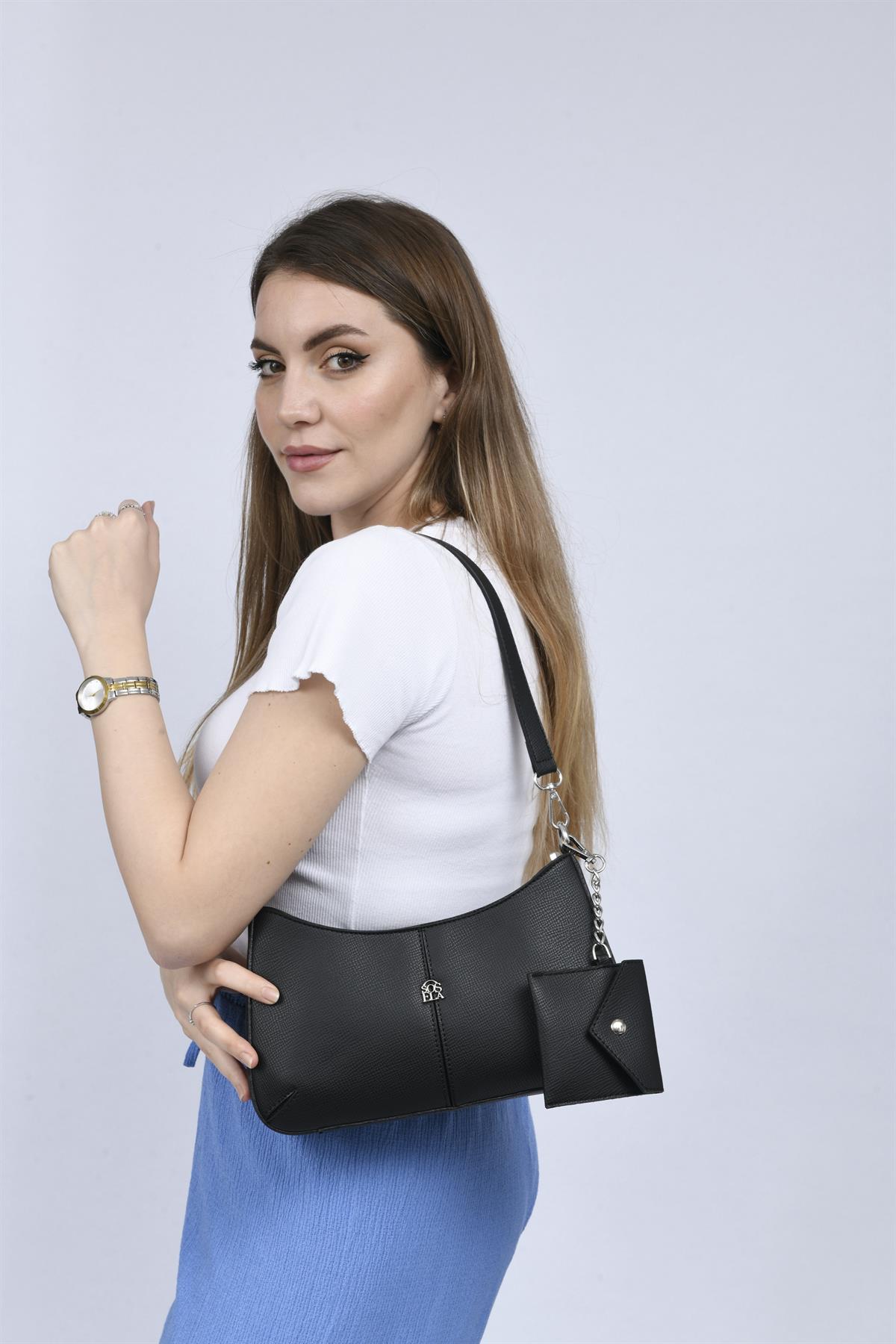 Fayette Kadın Çapraz Çanta 67-7090 SIYAH