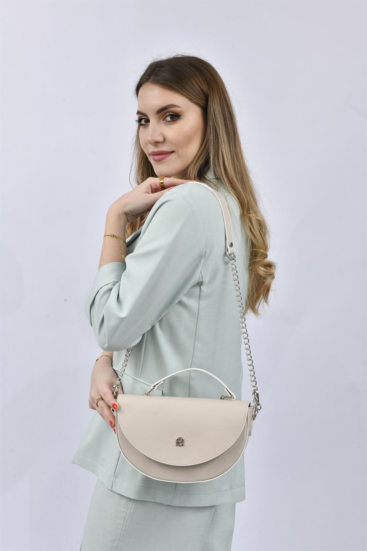 Jasmin Kadın Çapraz Çanta67-7098 BEJ