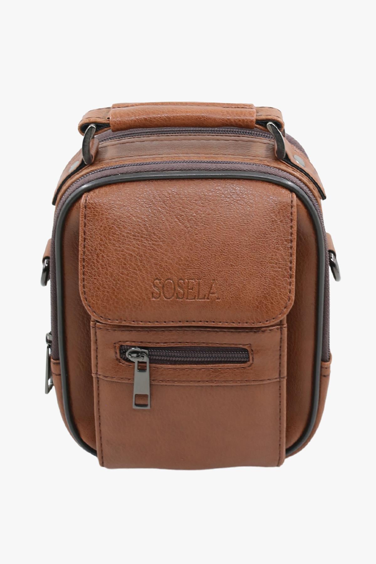 Sosela 45-3019 Taba Orta Boy Erkek El Çantası