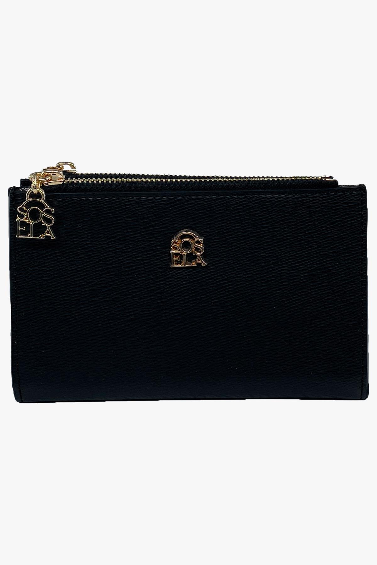 Sosela 56-4031 Kadın Siyah Cüzdan