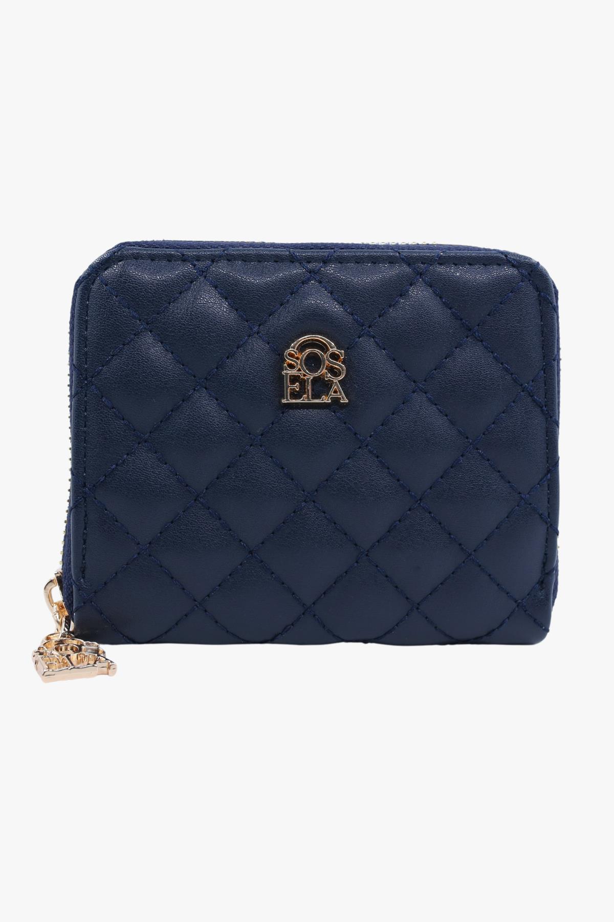 Sosela 56-4034 Kadın Lady Lacivert Cüzdan