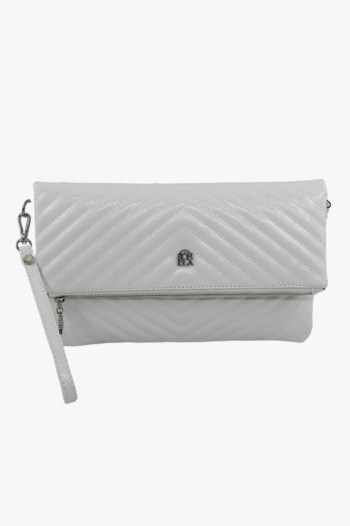 Sosela 67-6010 Kadın Linen Beyaz Portföy Çanta