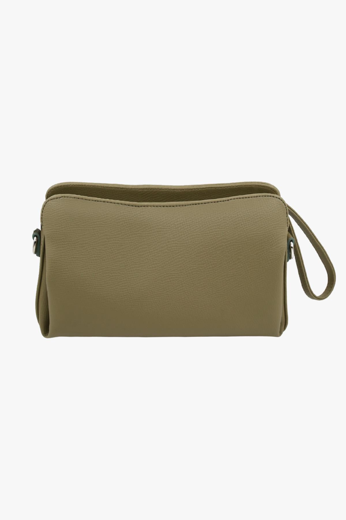Sosela 67-6012 Kadın Daine Haki Portföy Çanta (Clutch Çanta)