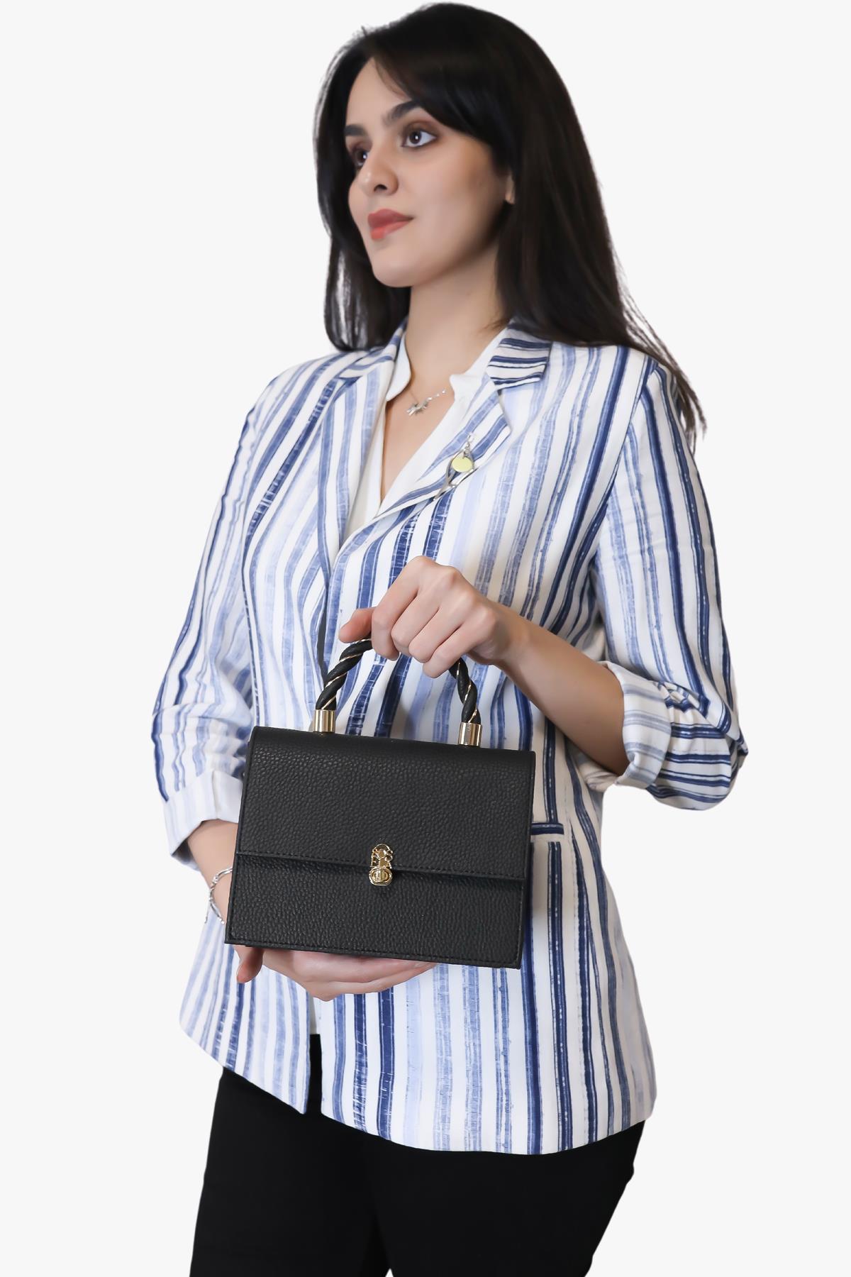 Sosela 67-7150 Kadın Florence Siyah Çapraz Askılı Çanta