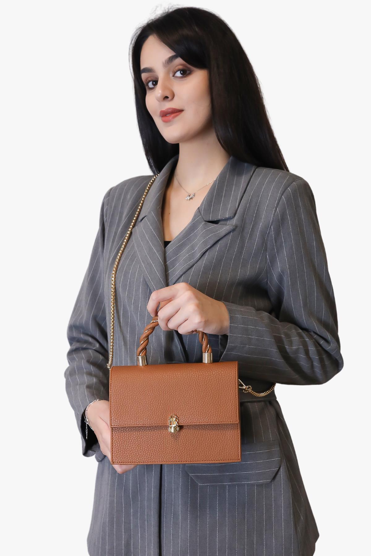 Sosela 67-7150 Kadın Florence Taba Çapraz Askılı Çanta