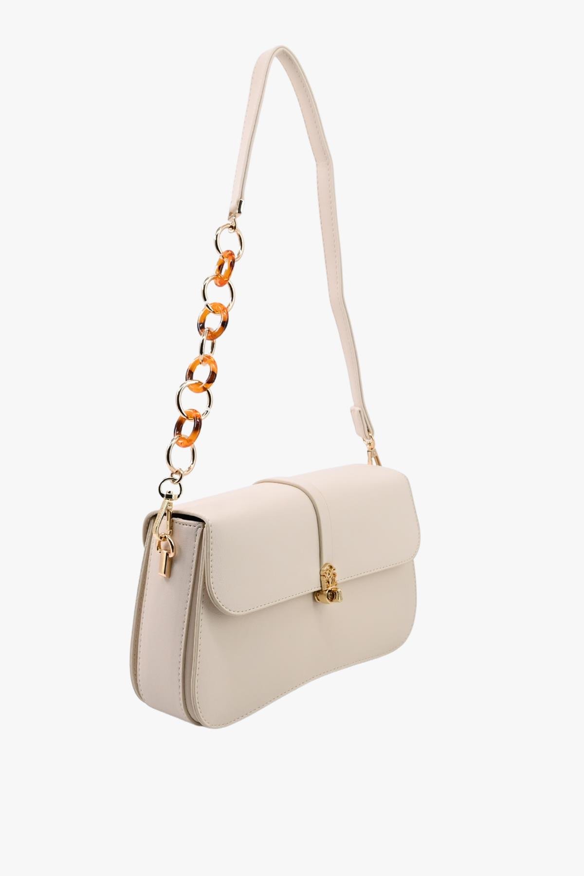 Sosela 67-7164 Bej Kadın Çapraz Askılı Çanta