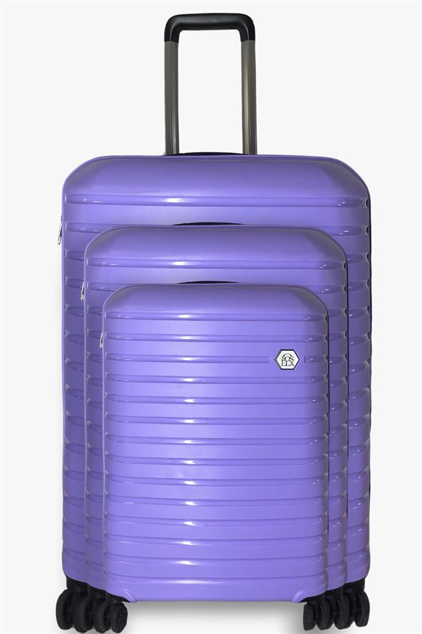 Sosela 89-5105 Üçlü Set Lila Valiz - Sosela
