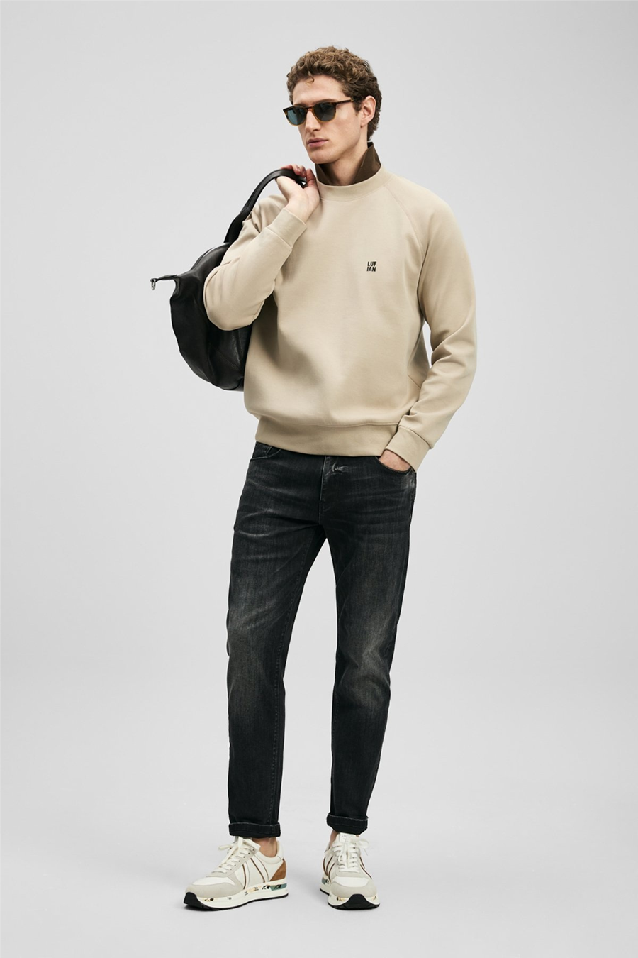 Lufian 111200243 Luta Erkek Denim Pantolon Antrasit