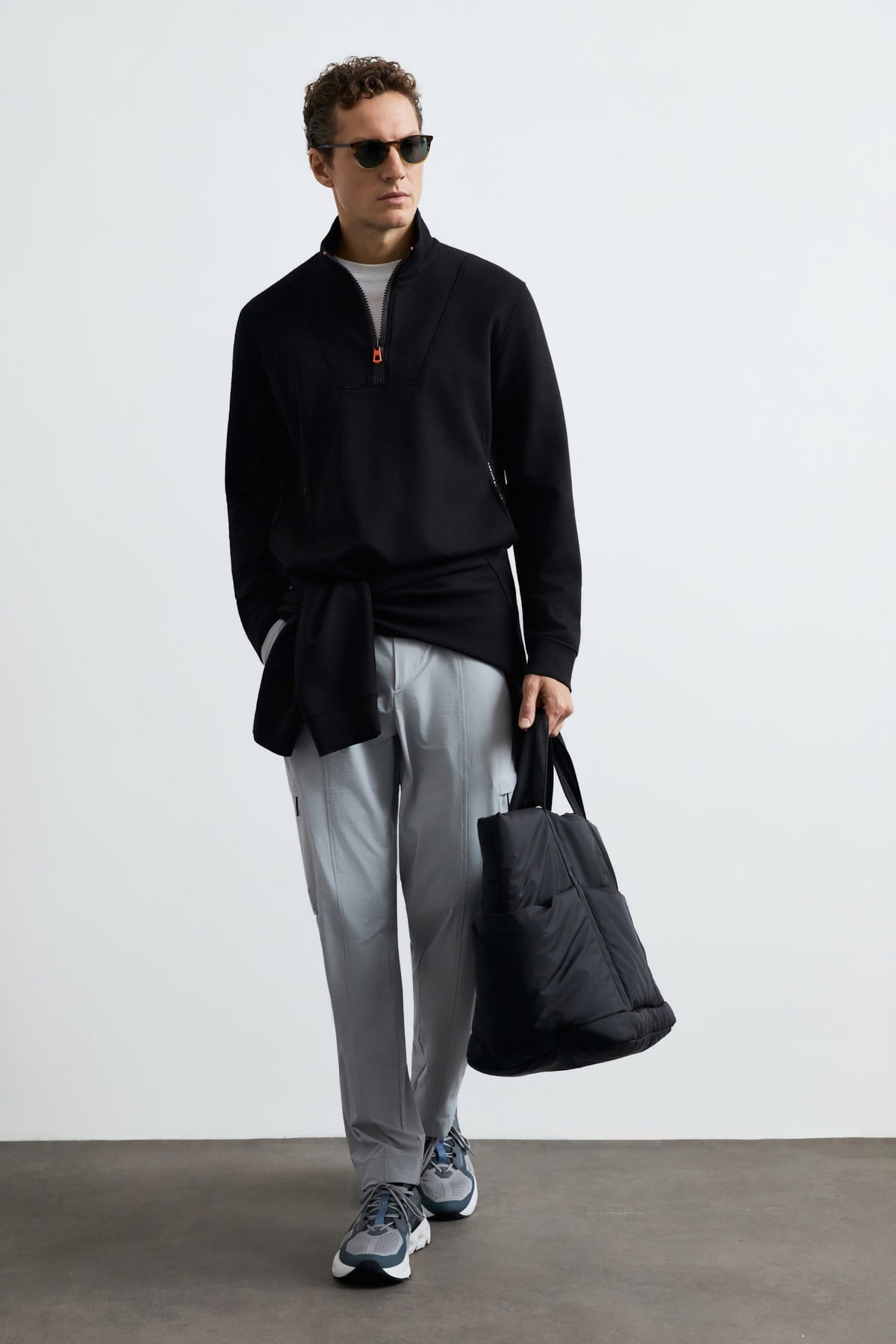 Lufian 112030206 Wyatt Erkek Sweatshirt Siyah