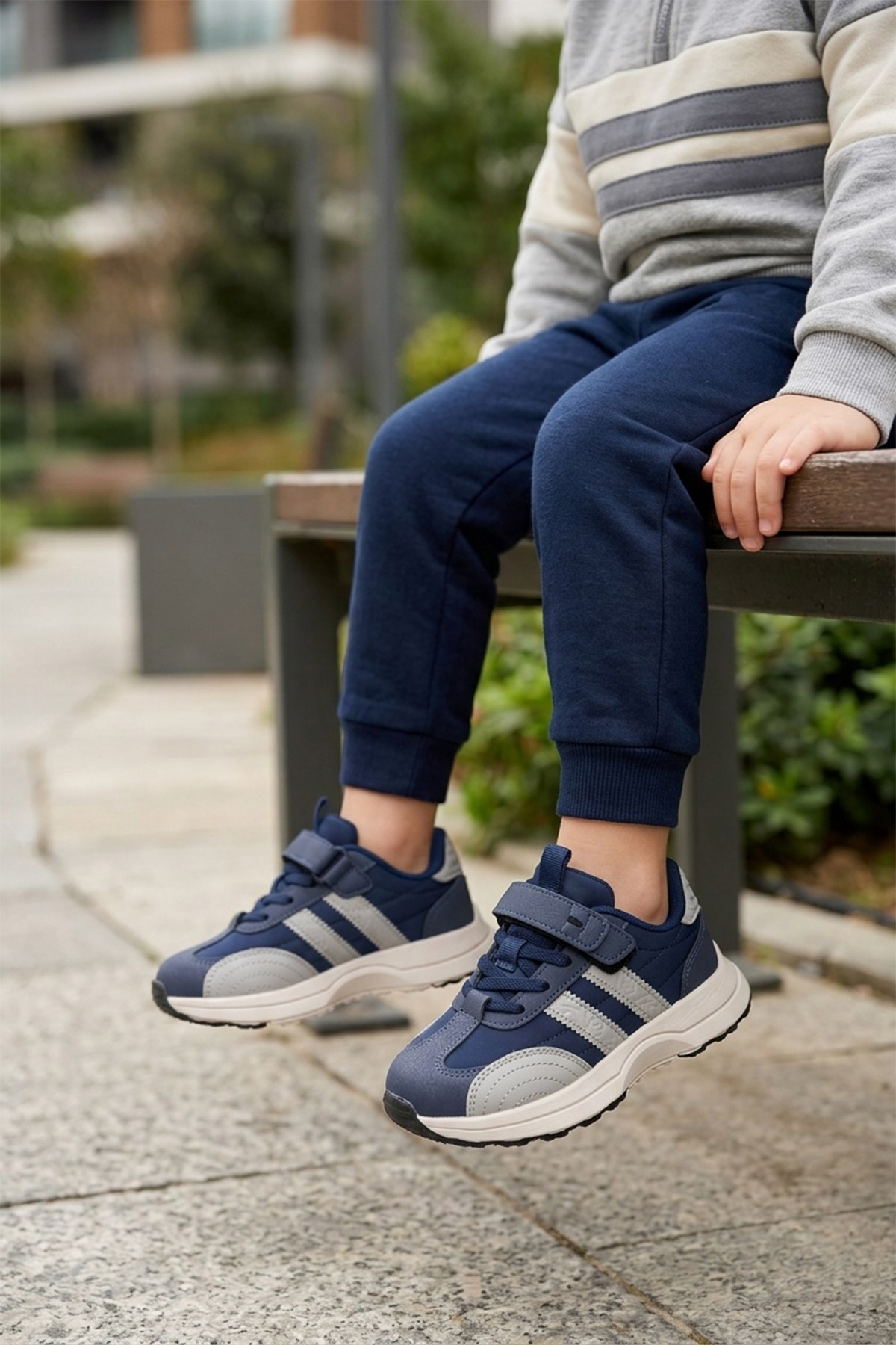 Pepino 2341 Çocuk Spor Ayakkabı Lacivert - Gri