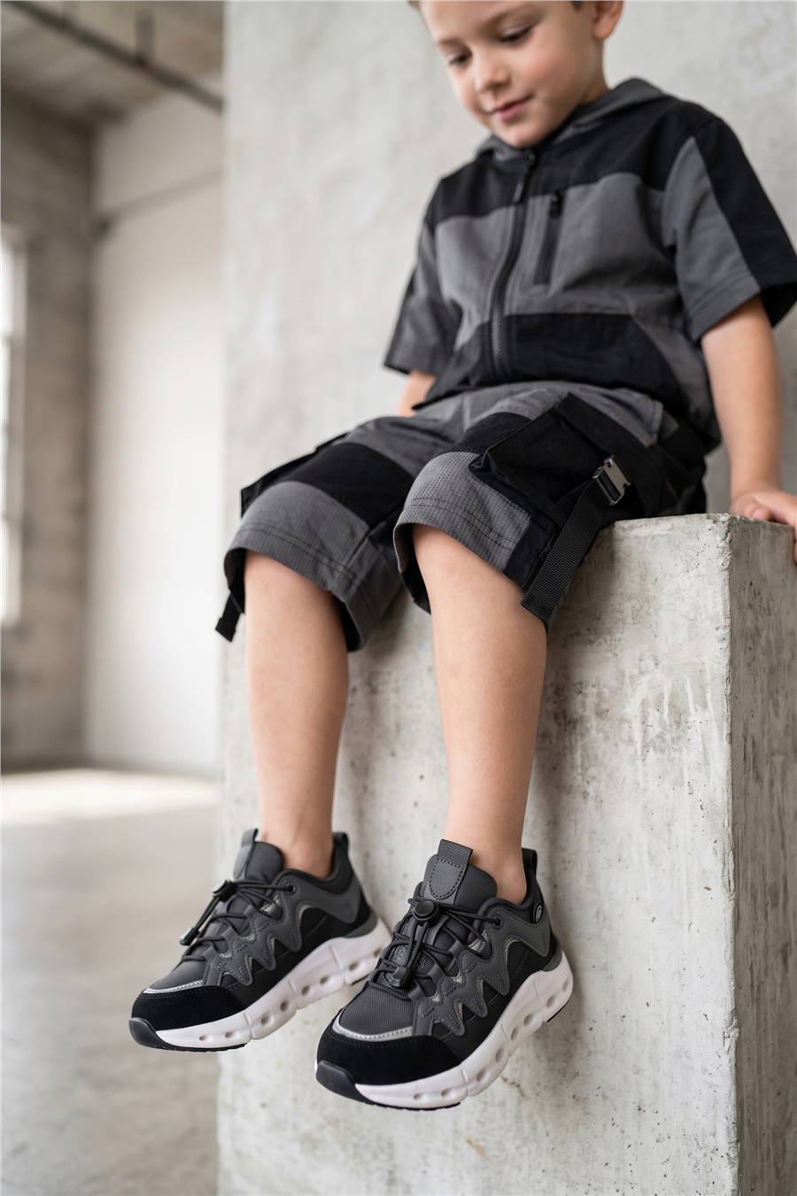 Pepino 2645 Çocuk Sneakers Ayakkabı Siyah - Füme