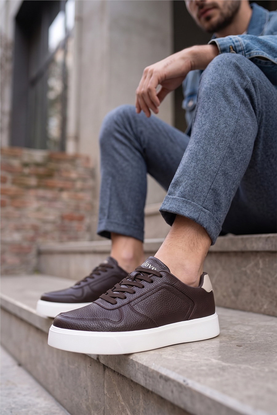 Volis 26549 Erkek Sneakers Ayakkabı Kahverengi