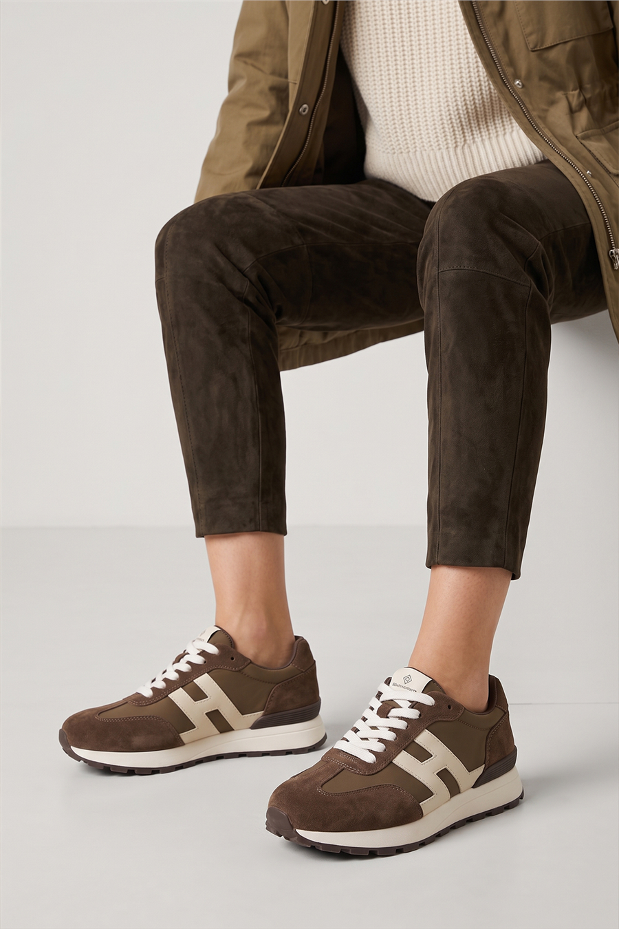 Ewoll 1135 Kadın Sneakers Ayakkabı Kahve
