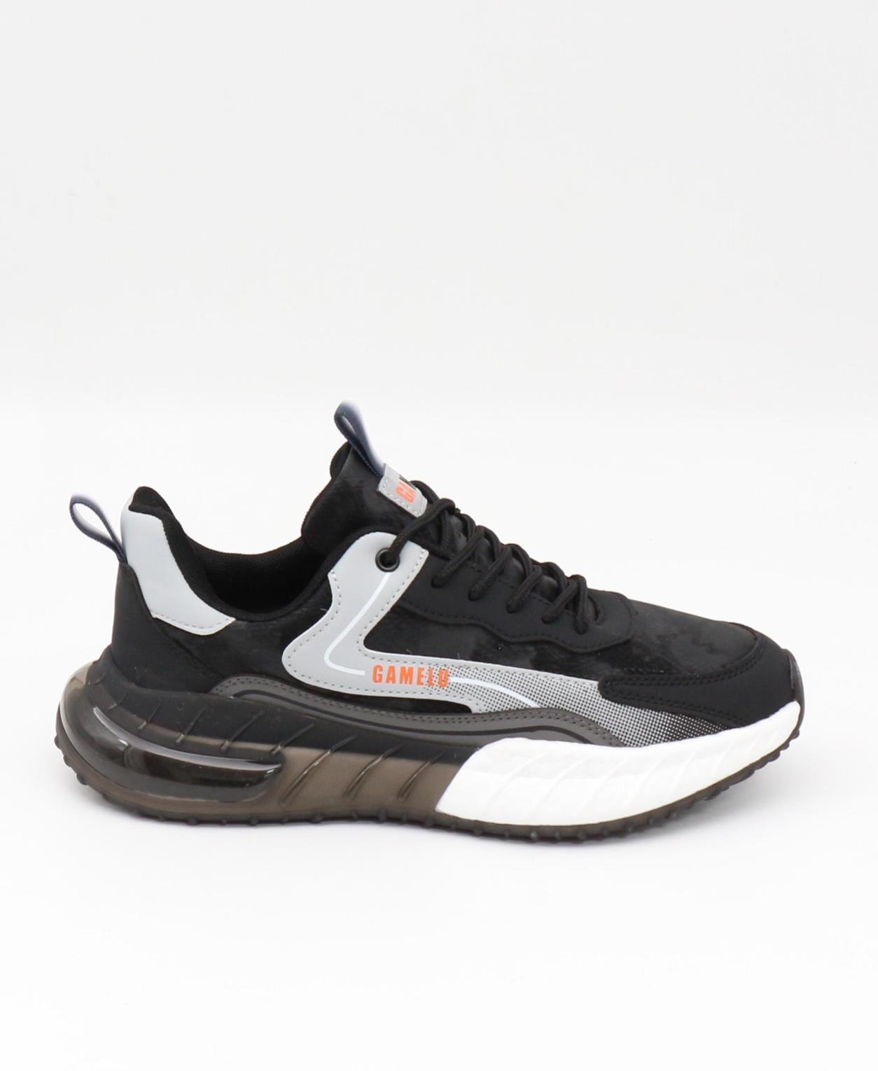 GAMELU Long Memory Taban Spor Ayakkabı Siyah Beyaz