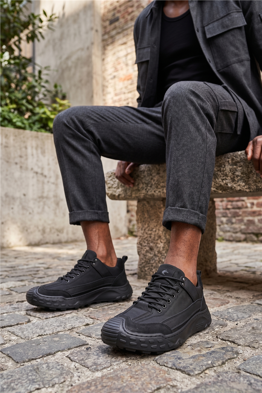 Gamelu Season Erkek Sneakers Ayakkabı Siyah